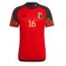 Günstige Belgien Thorgan Hazard #16 Heim Fussballtrikot WM 2022 Kurzarm